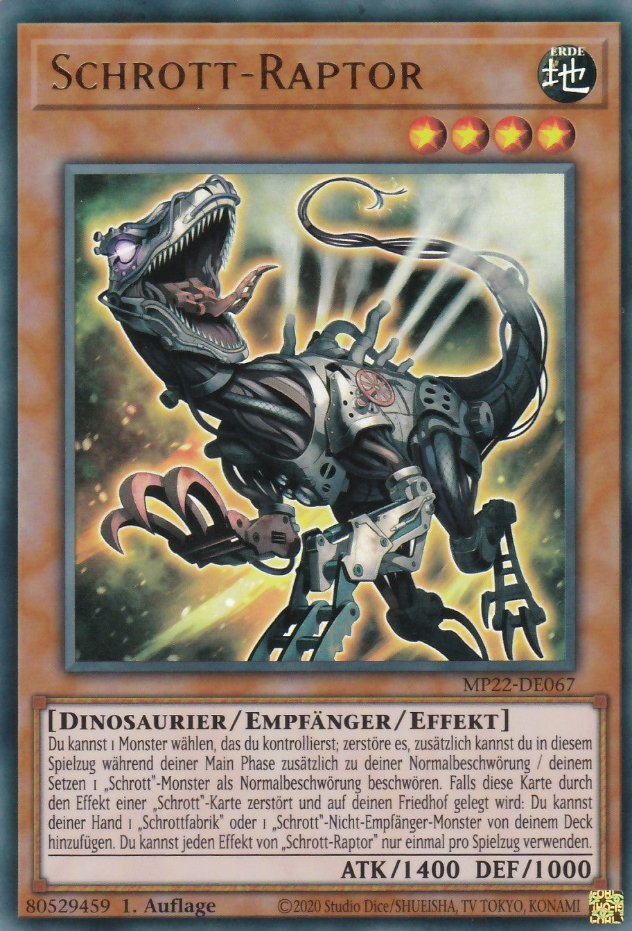 Schrott-Raptor - MP22-DE067 - Ultra Rare - Deutsch - 1. Auflage - 2022 Tin of the Pharaoh's Gods