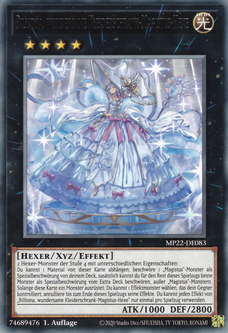 Rilliona, wundersame Kleiderschrank-Magistus-Hexe - MP22-DE083 - Rare - Deutsch - 1. Auflage - 2022 Tin of the Pharaoh's Gods