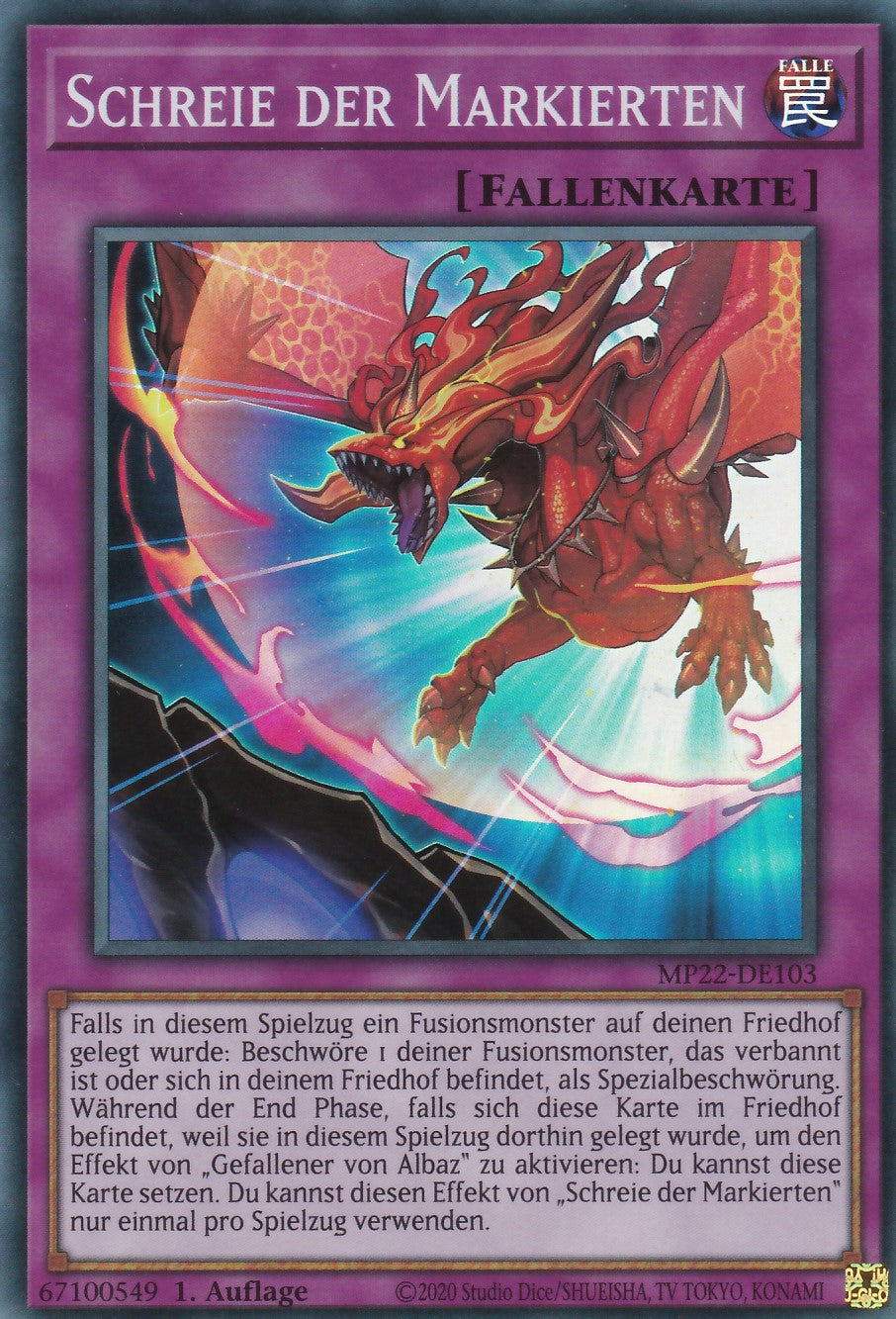 Schreie der Markierten - MP22-DE103 - Super Rare - Deutsch - 1. Auflage - 2022 Tin of the Pharaoh's Gods