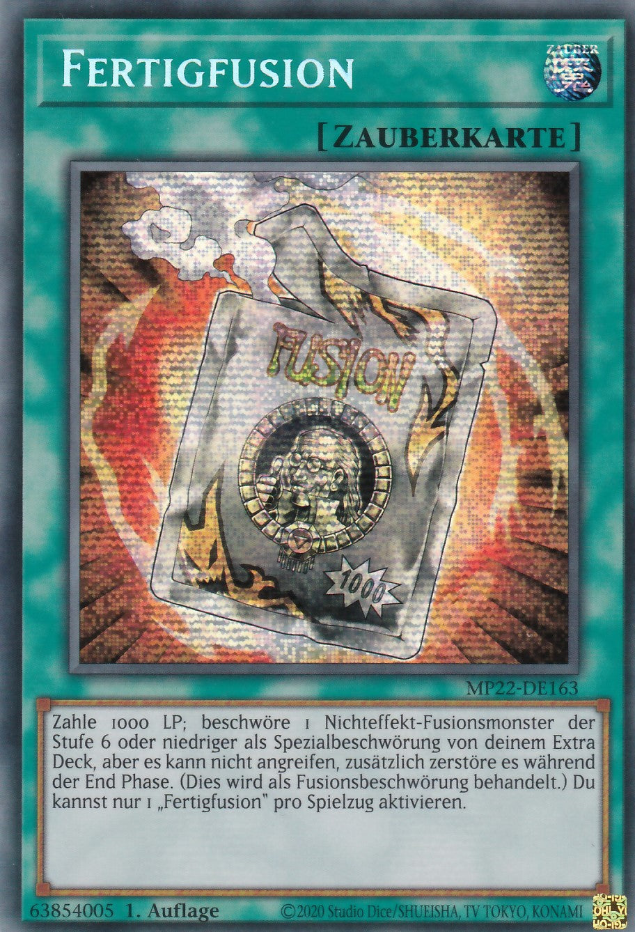 Fertigfusion - MP22-DE163 - Secret Rare - Deutsch - 1. Auflage - 2022 Tin of the Pharaoh's Gods