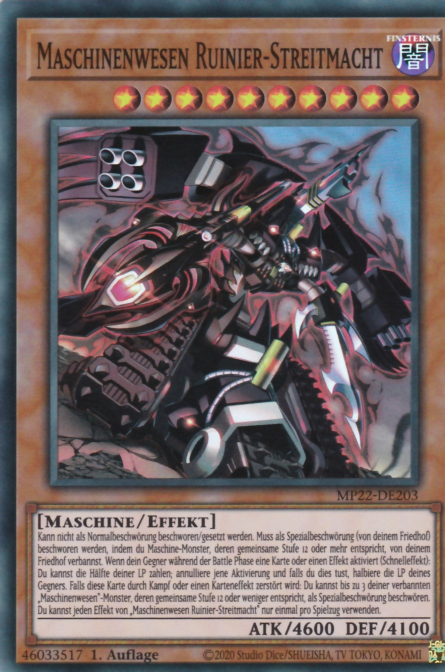 Maschinenwesen Ruinier-Streitmacht - MP22-DE203 - Super Rare - Deutsch - 1. Auflage - 2022 Tin of the Pharaoh's Gods