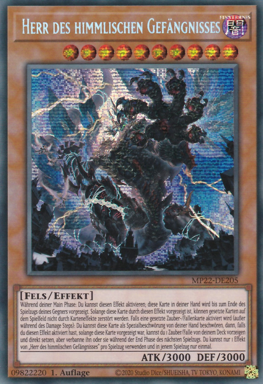 Herr des himmlischen Gefängnisses - MP22-DE205 - Secret Rare - Deutsch - 1. Auflage - 2022 Tin of the Pharaoh's Gods