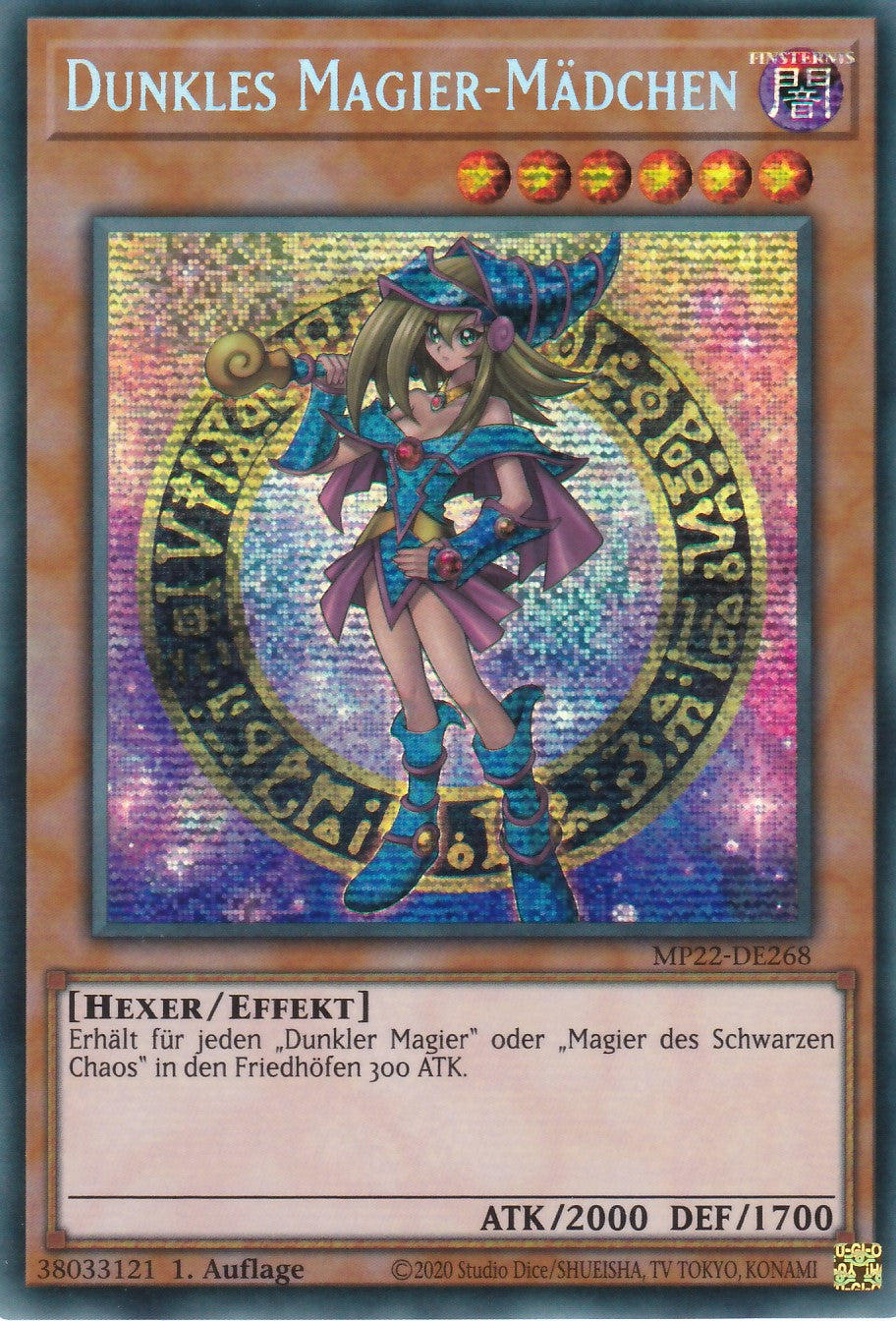 Dunkles Magier-Mädchen - MP22-DE268 - Secret Rare - Deutsch - 1. Auflage - 2022 Tin of the Pharaoh's Gods