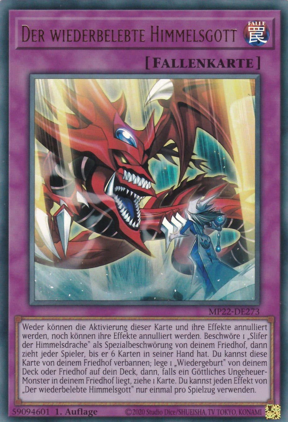 Der Wiederbelebte Himmelsgott - MP22-DE273 - Ultra Rare - Deutsch - 1. Auflage - 2022 Tin of the Pharaoh's Gods