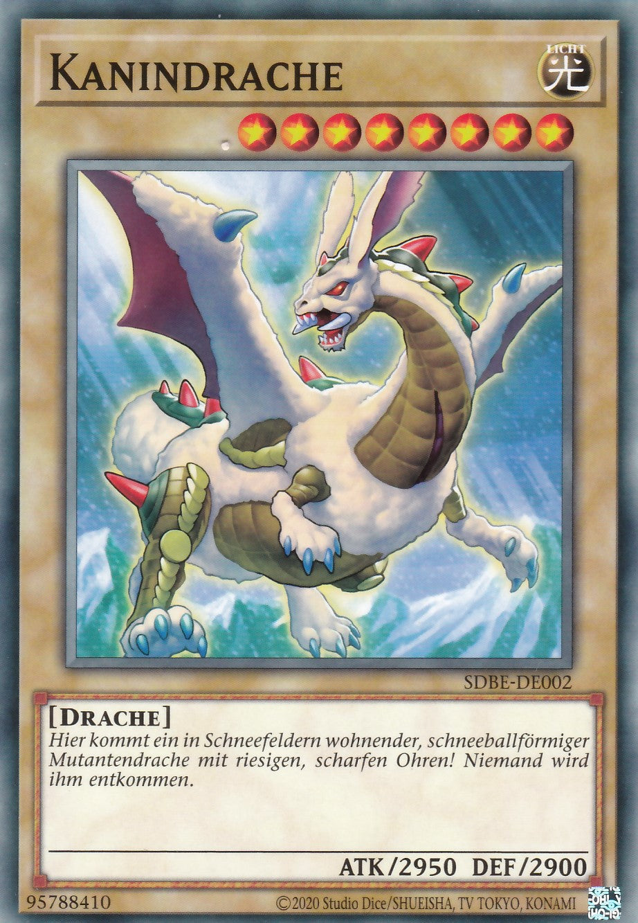 SDBE-DE002 - Kanindrache - Common - 2. Auflage - Deutsch - Structure Deck Saga of Blue Eyes White