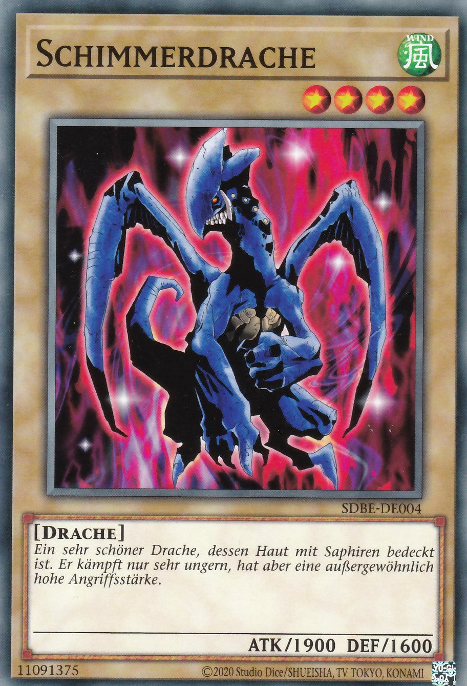 SDBE-DE004 - Schimmerdrache - Common - 2. Auflage - Deutsch - Structure Deck Saga of Blue Eyes White