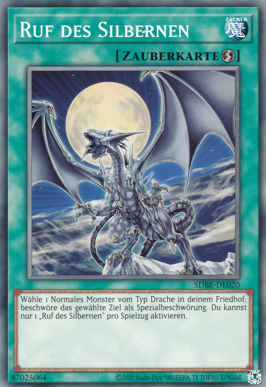 SDBE-DE020 - Silberner Schrei - Common - 2. Auflage - Deutsch - Structure Deck Saga of Blue Eyes White