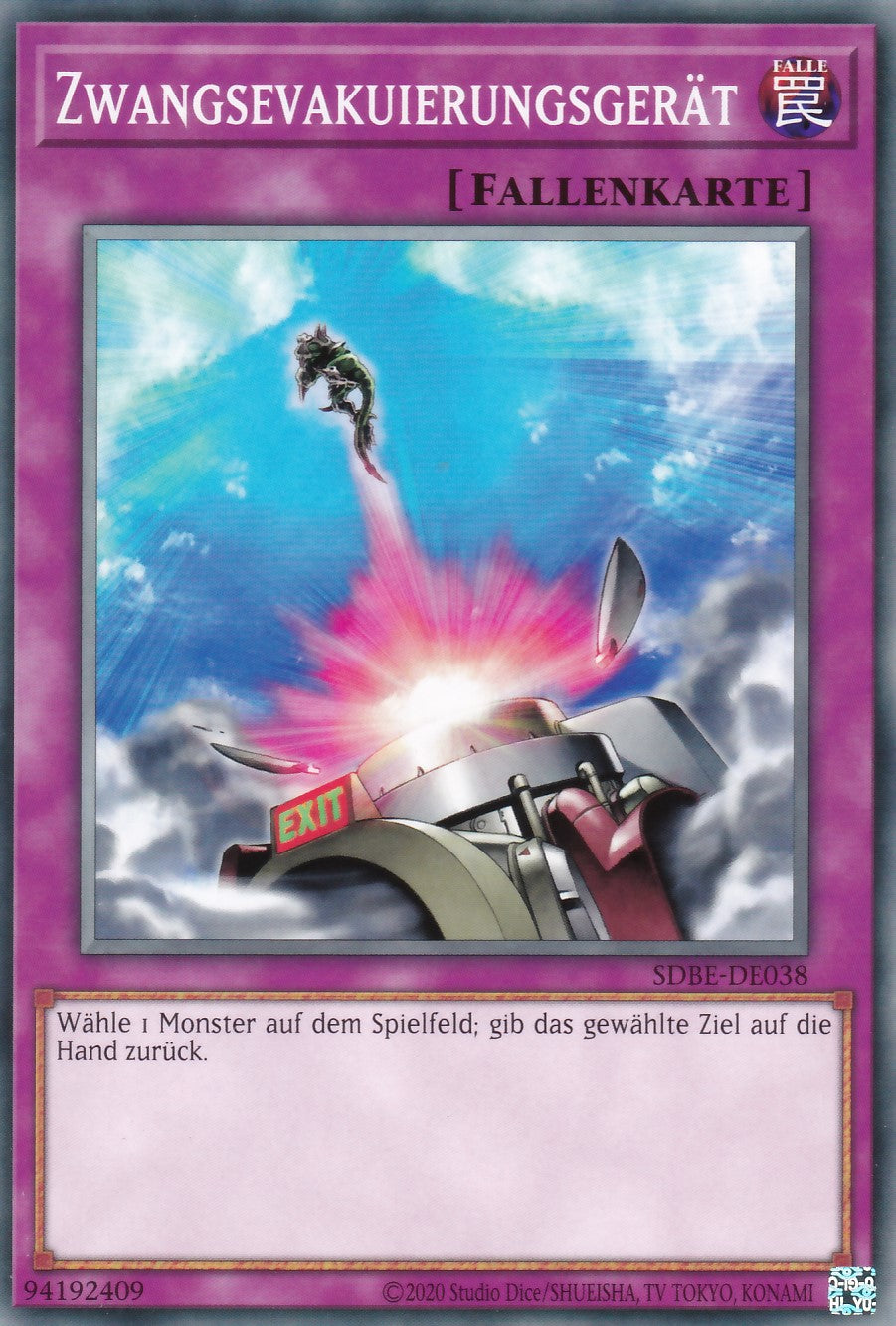 SDBE-DE038 - Zwangsevakuierungsgerät - Common - 2. Auflage - Deutsch - Structure Deck Saga of Blue Eyes White