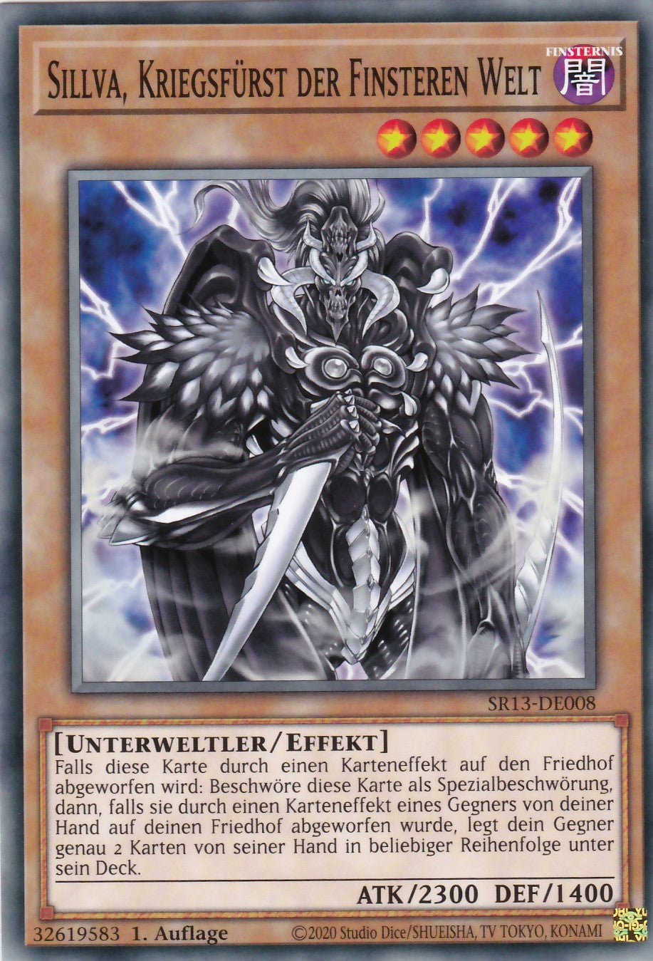 SR13-DE008 - Sillva, Kriegsfürst der Finsteren Welt - Common - 1. Auflage - Deutsch - Structure Deck: Dark World