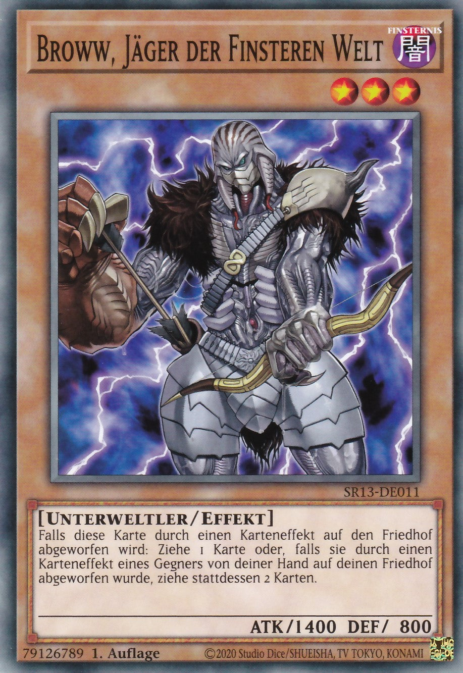 SR13-DE011 - Broww, Jäger der Finsteren Welt - Common - 1. Auflage - Deutsch - Structure Deck: Dark World
