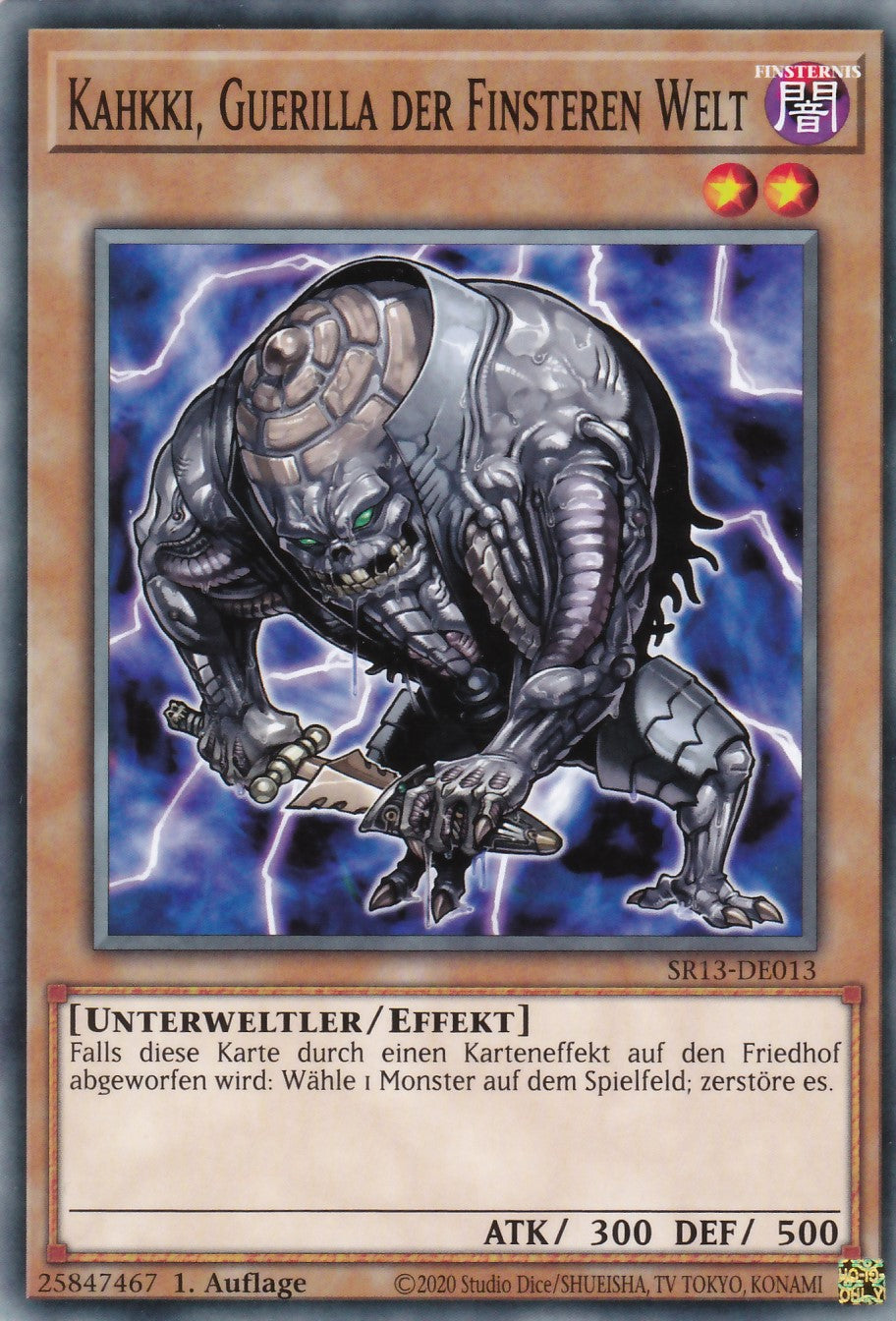 SR13-DE013 - Kahkki, Guerilla der Finsteren Welt - Common - 1. Auflage - Deutsch - Structure Deck: Dark World