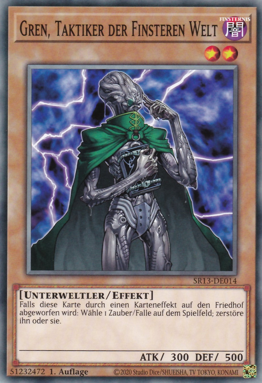 SR13-DE014 - Gren, Taktiker der Finsteren Welt - Common - 1. Auflage - Deutsch - Structure Deck: Dark World