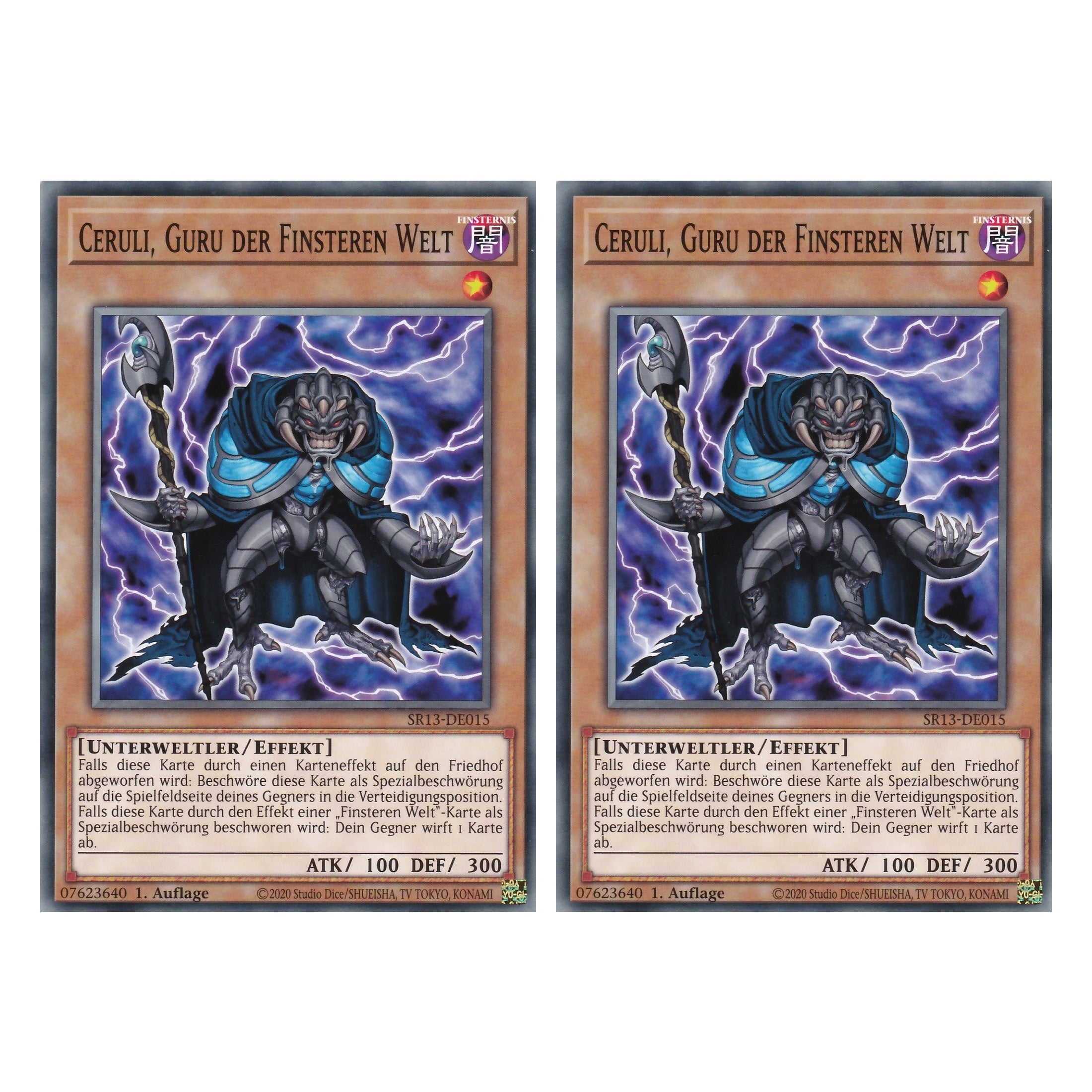 Ceruli, Guru of Dark World - SR13-DE015 - Common - Deutsch - 1. Auflage - Structure Deck: Dark World - Yu-Gi-Oh! - Duo Set (2 Stück)