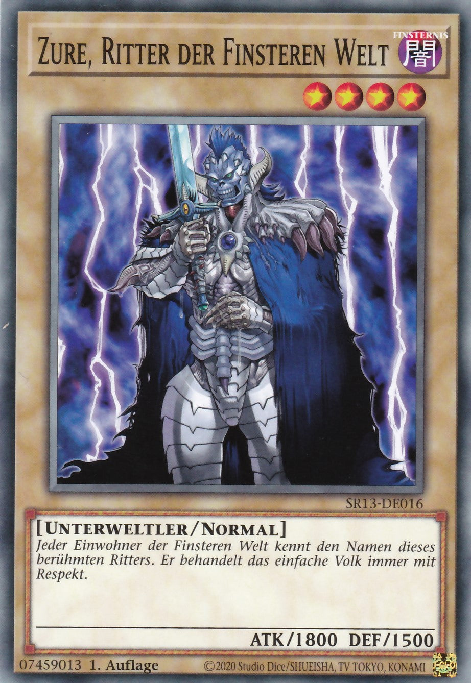 SR13-DE016 - Zure, Ritter der Finsteren Welt - Common - 1. Auflage - Deutsch - Structure Deck: Dark World