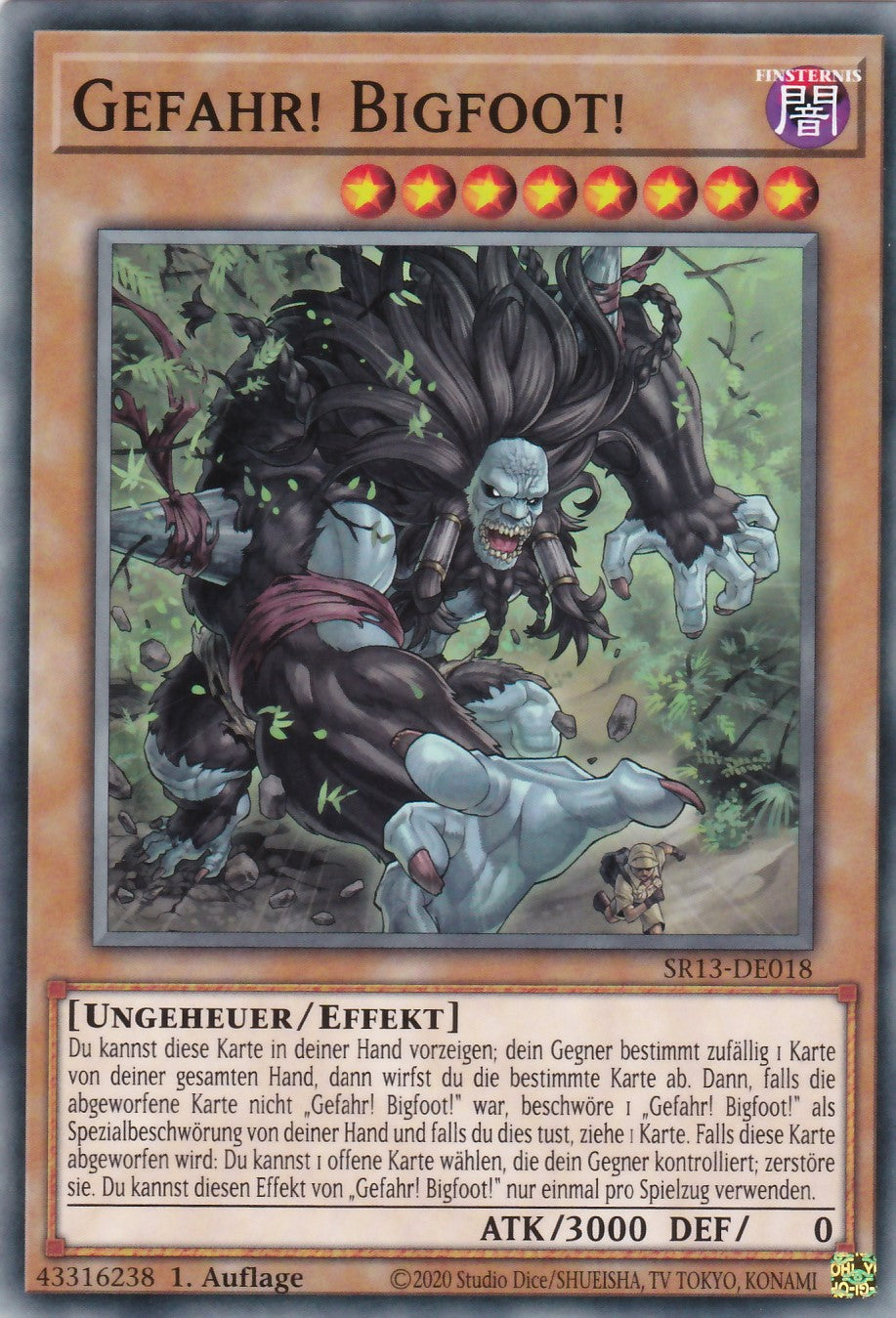 SR13-DE018 - Gefahr! Bigfoot! - Common - 1. Auflage - Deutsch - Structure Deck: Dark World