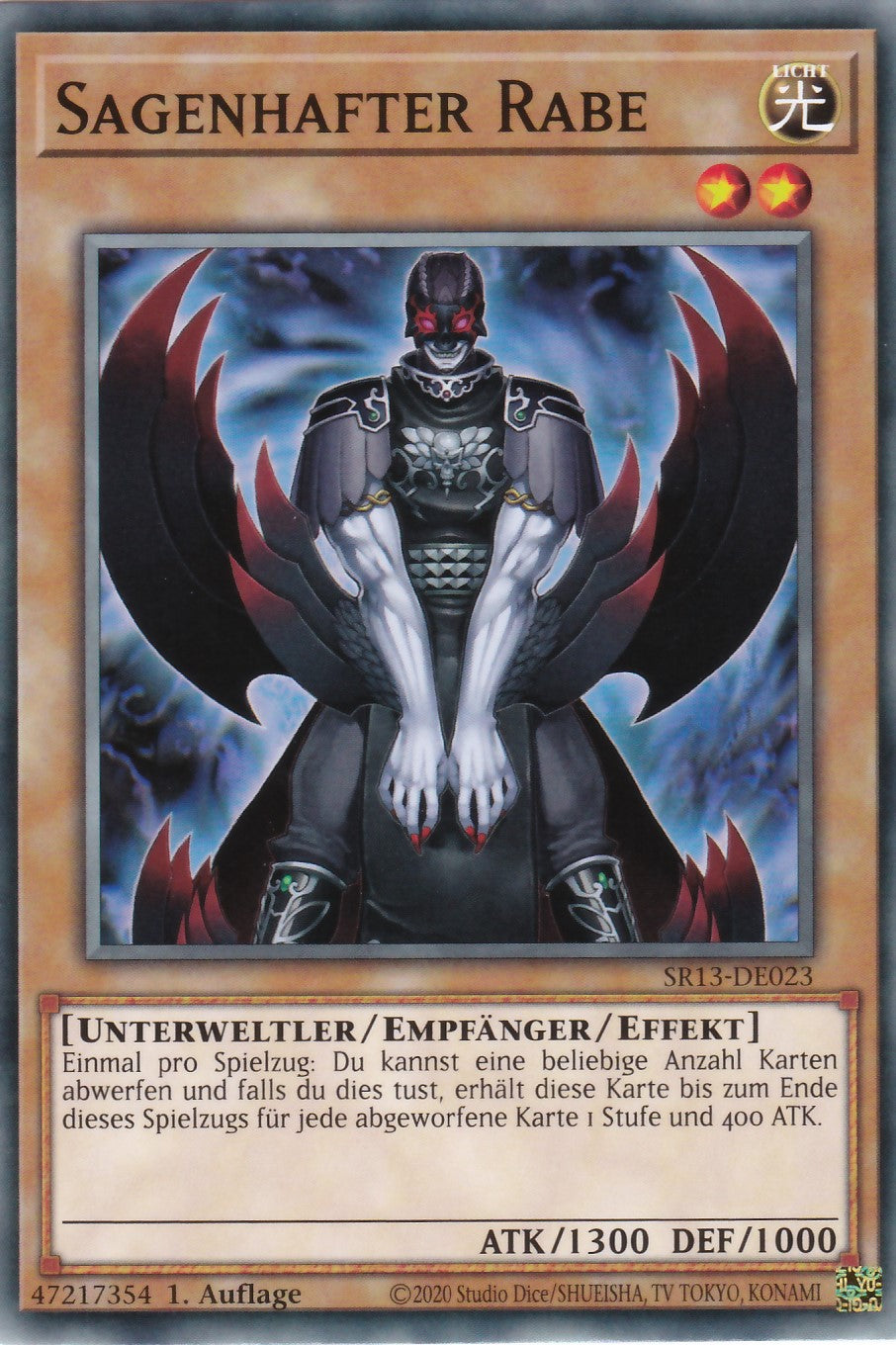 SR13-DE023 - Sagenhafter Rabe - Common - 1. Auflage - Deutsch - Structure Deck: Dark World