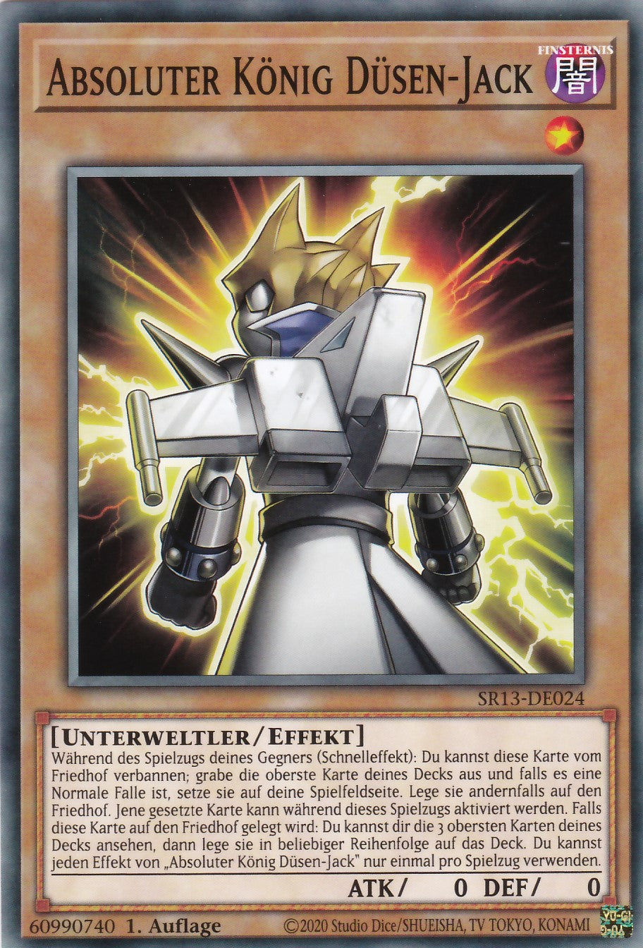 SR13-DE024 - Absoluter König Düsen-Jack - Common - 1. Auflage - Deutsch - Structure Deck: Dark World