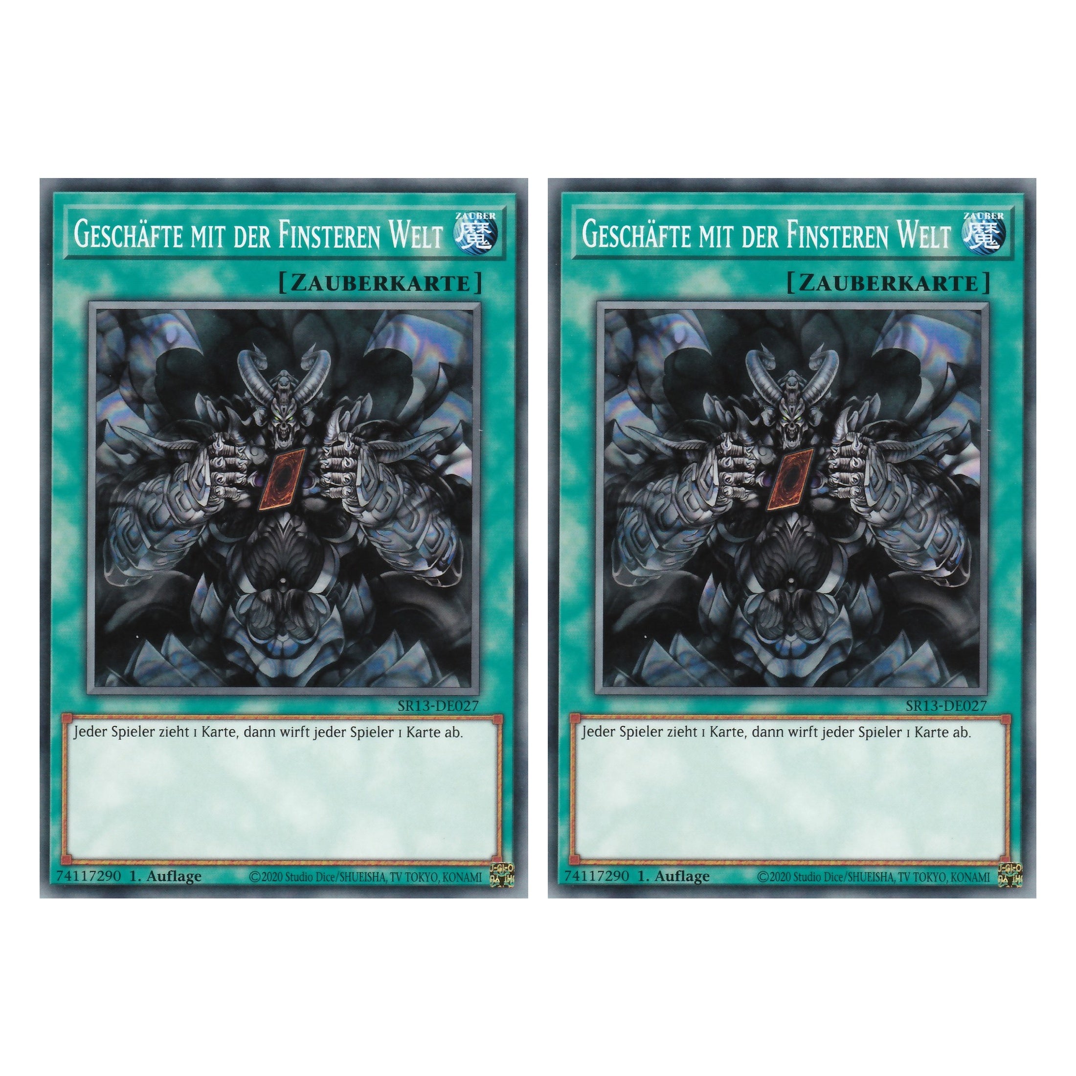 Geschäfte mit der Finsteren Welt - SR13-DE027 - Common - Deutsch - 1. Auflage - Structure Deck: Dark World - Yu-Gi-Oh! - Duo Set (2 Stück)