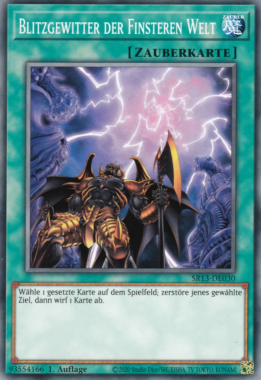 SR13-DE030 - Blitzgewitter der Finsteren Welt - Common - 1. Auflage - Deutsch - Structure Deck: Dark World