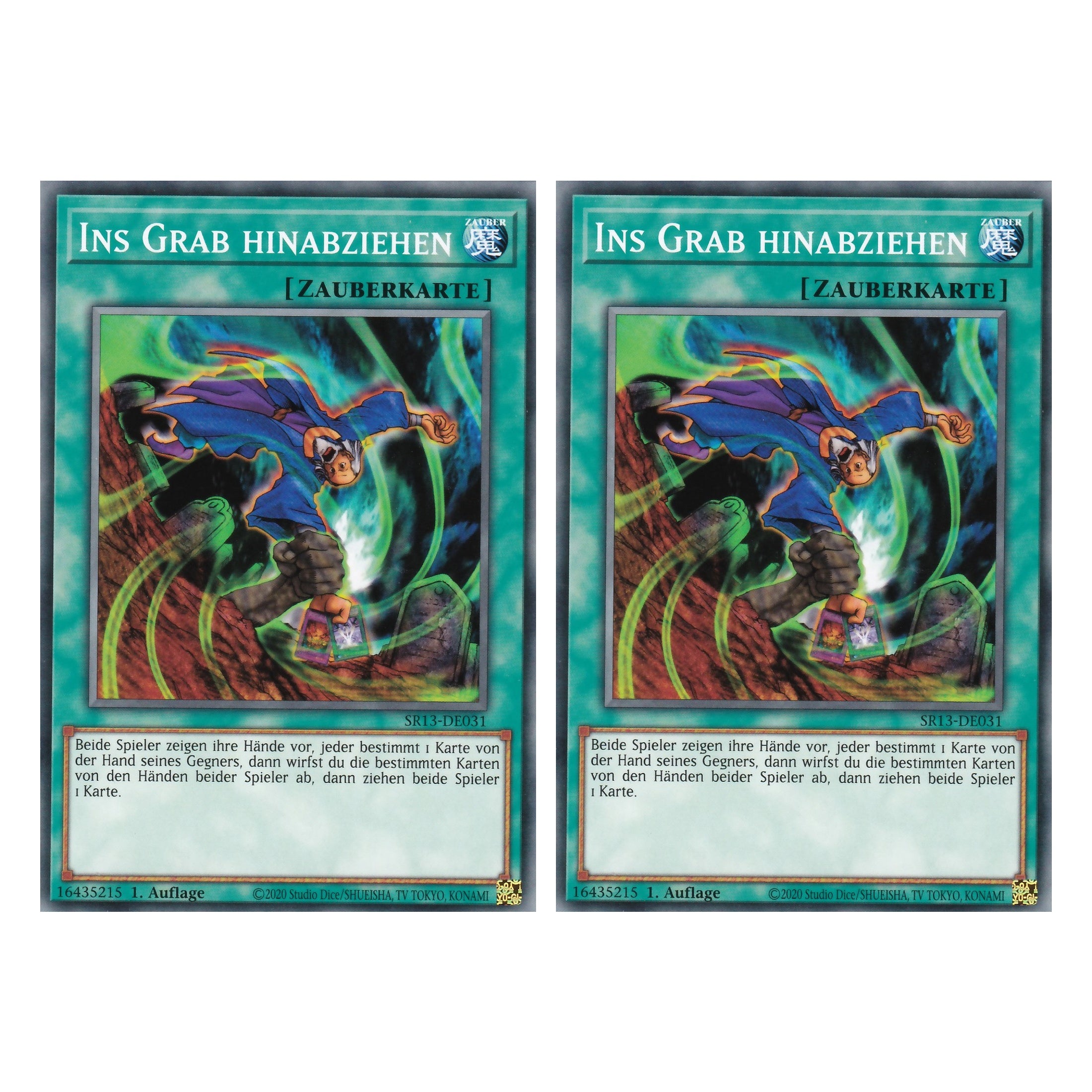 Ins Grab hinabziehen - SR13-DE031 - Common - Deutsch - 1. Auflage - Structure Deck: Dark World - Yu-Gi-Oh! - Duo Set (2 Stück)
