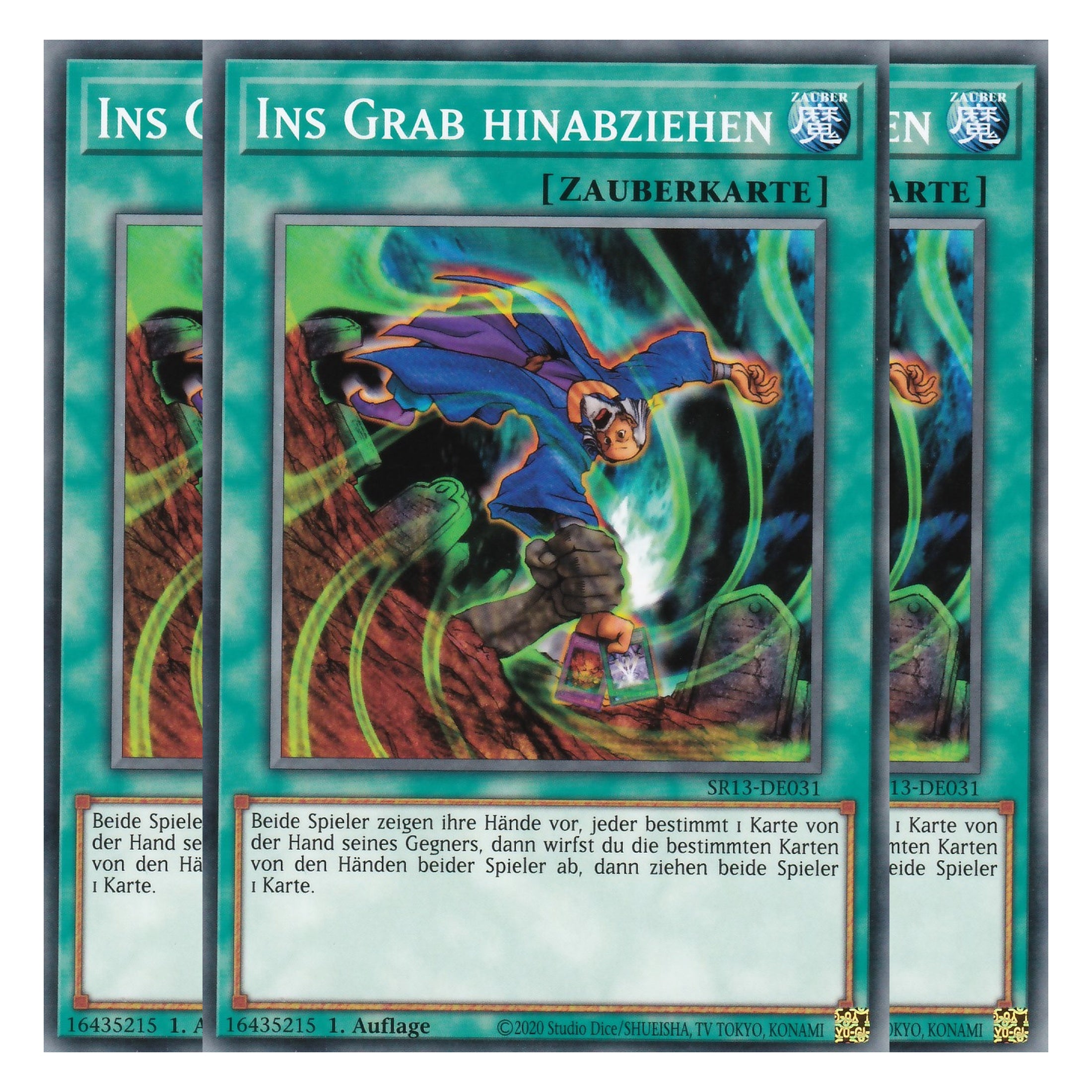 Ins Grab hinabziehen - SR13-DE031 - Common - Deutsch - 1. Auflage - Structure Deck: Dark World - Yu-Gi-Oh! - Playset (3 Kopien)