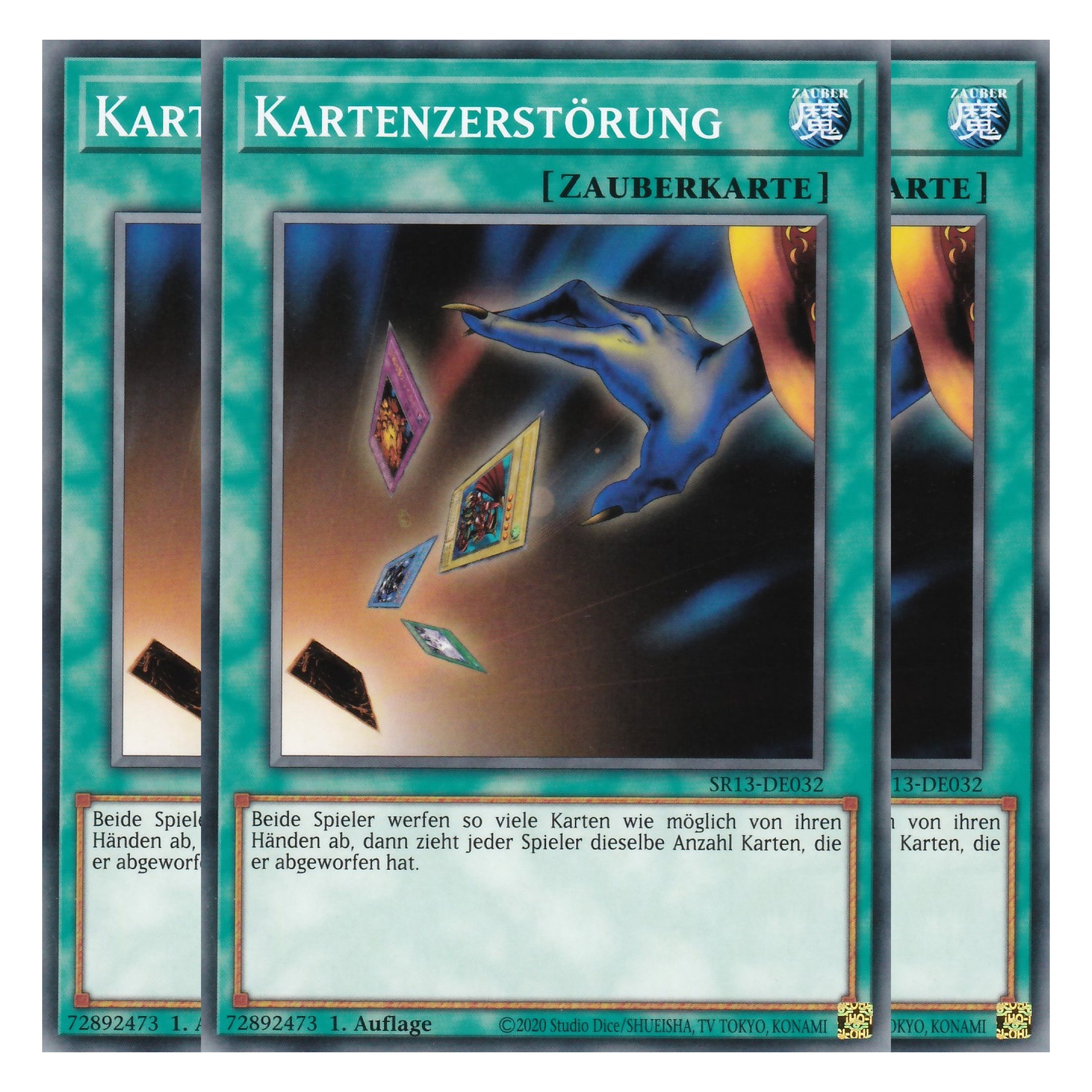 Kartenzerstörung - SR13-DE032 - Common - Deutsch - 1. Auflage - Structure Deck: Dark World - Yu-Gi-Oh! - Playset (3 Kopien)