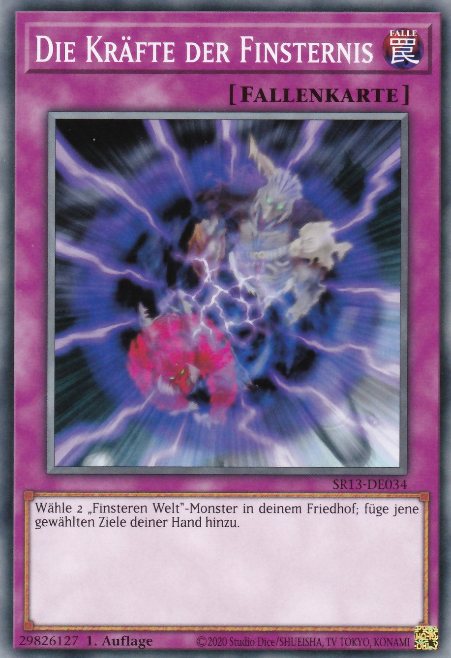 SR13-DE034 - Die Kräfte der Finsternis - Common - 1. Auflage - Deutsch - Structure Deck: Dark World