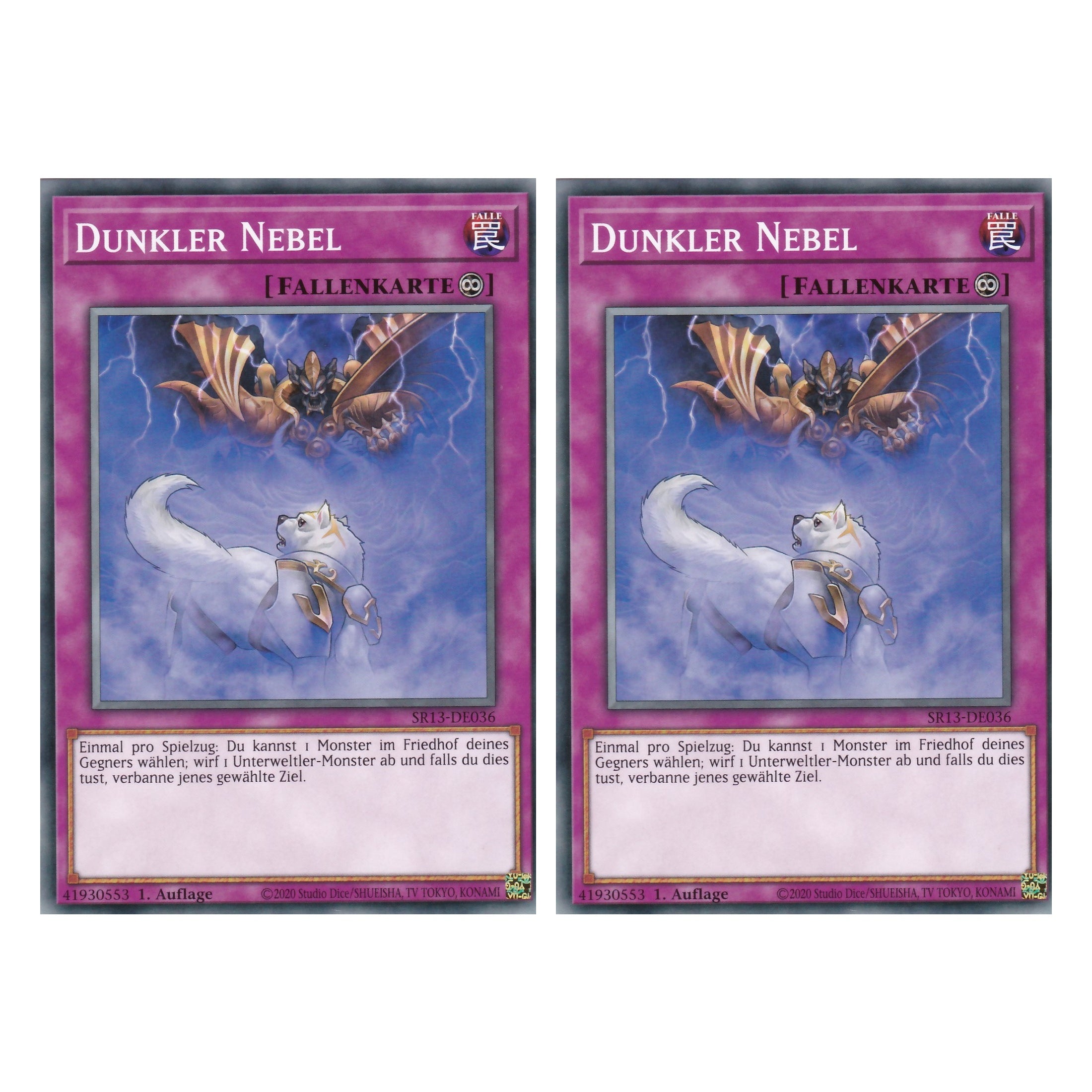 Dunkler Nebel - SR13-DE036 - Common - Deutsch - 1. Auflage - Structure Deck: Dark World - Yu-Gi-Oh! - Duo Set (2 Stück)