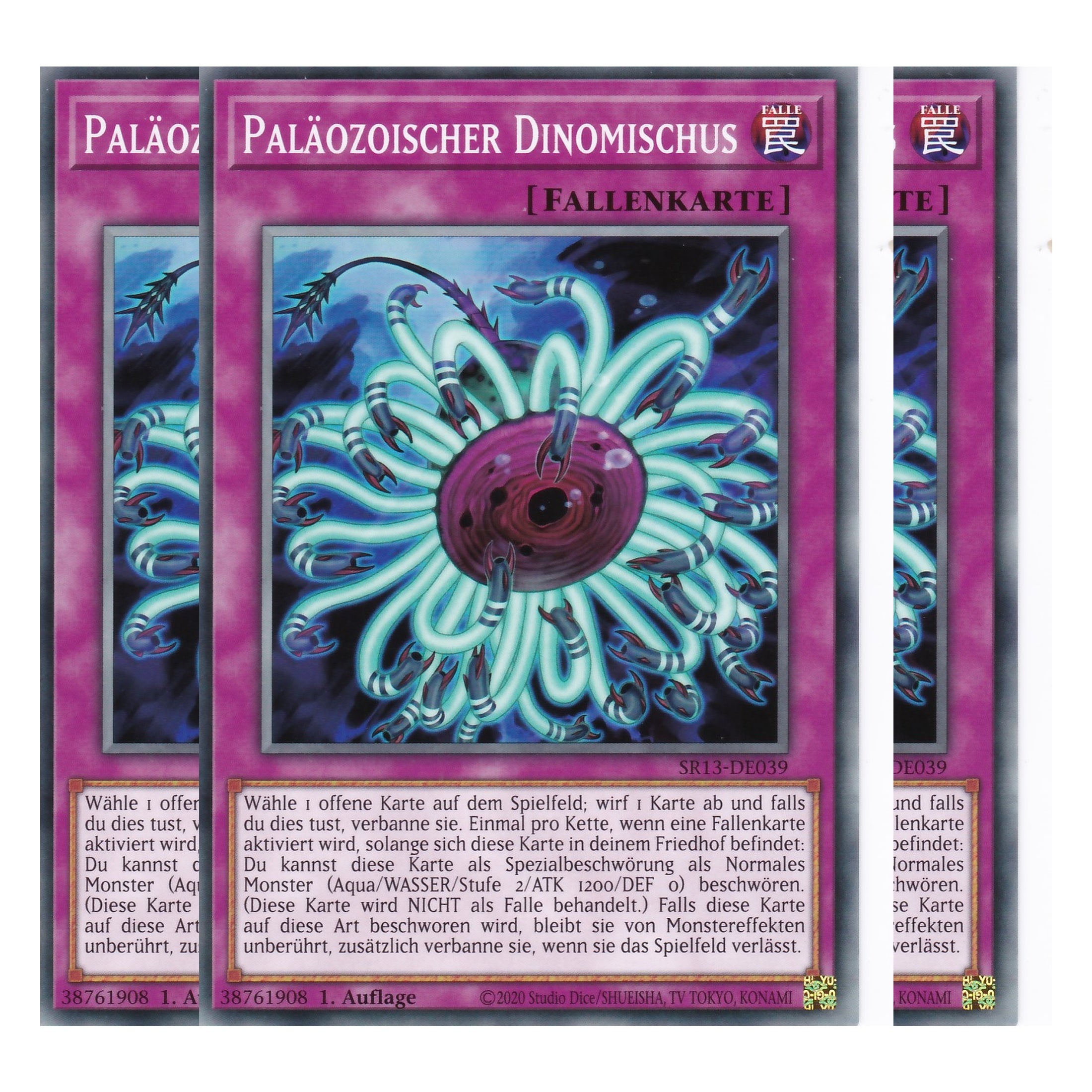 Paläozoischer Dinomischus - SR13-DE039 - Common - Deutsch - 1. Auflage - Structure Deck: Dark World - Yu-Gi-Oh! - Playset (3 Kopien)