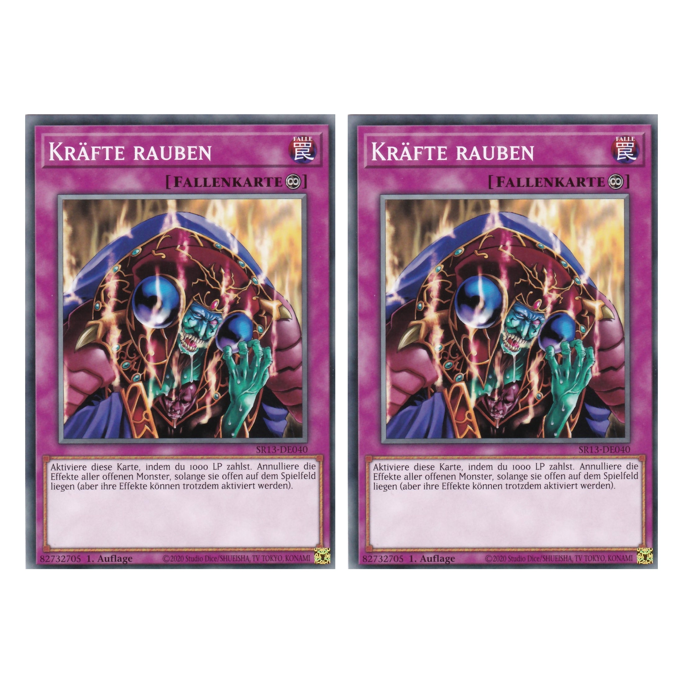 Kräfte rauben - SR13-DE040 - Common - Deutsch - 1. Auflage - Structure Deck: Dark World - Yu-Gi-Oh! - Duo Set (2 Stück)