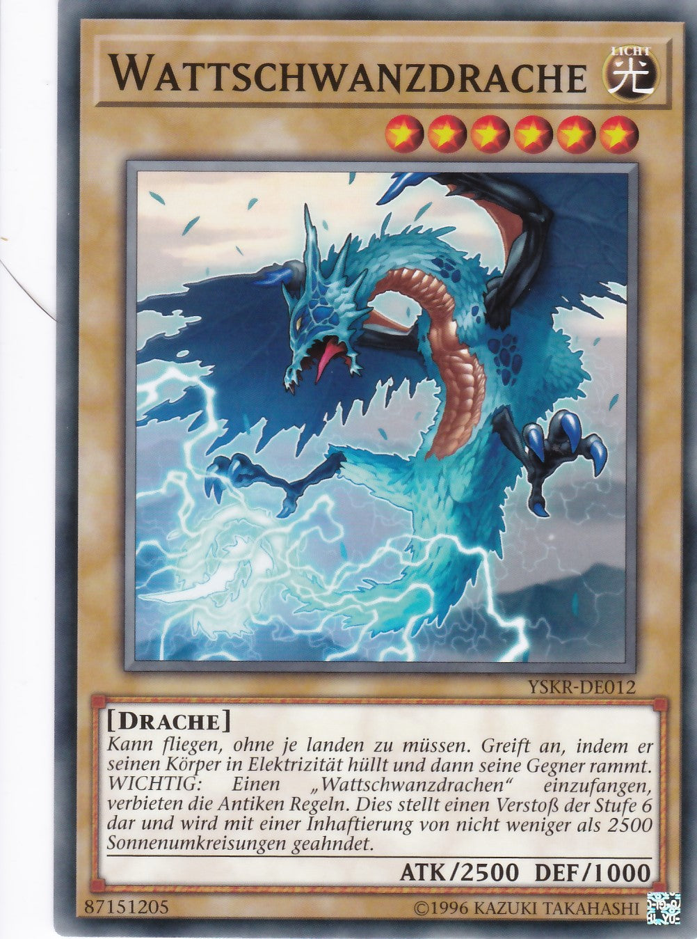 YSKR-DE012 - Wattschwanzdrache - Common - 2. Auflage - Deutsch - Starter Deck: Kaiba Reloaded