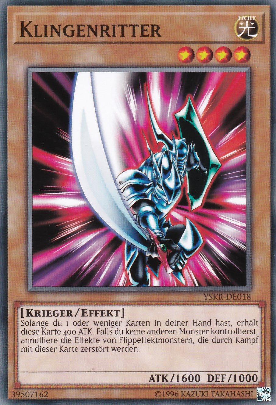 YSKR-DE018 - Klingenritter - Common - 2. Auflage - Deutsch - Starter Deck: Kaiba Reloaded