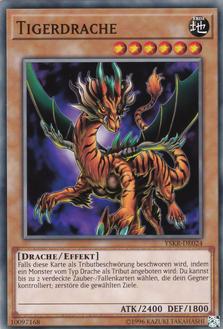 YSKR-DE024 - Tigerdrache - Common - 2. Auflage - Deutsch - Starter Deck: Kaiba Reloaded