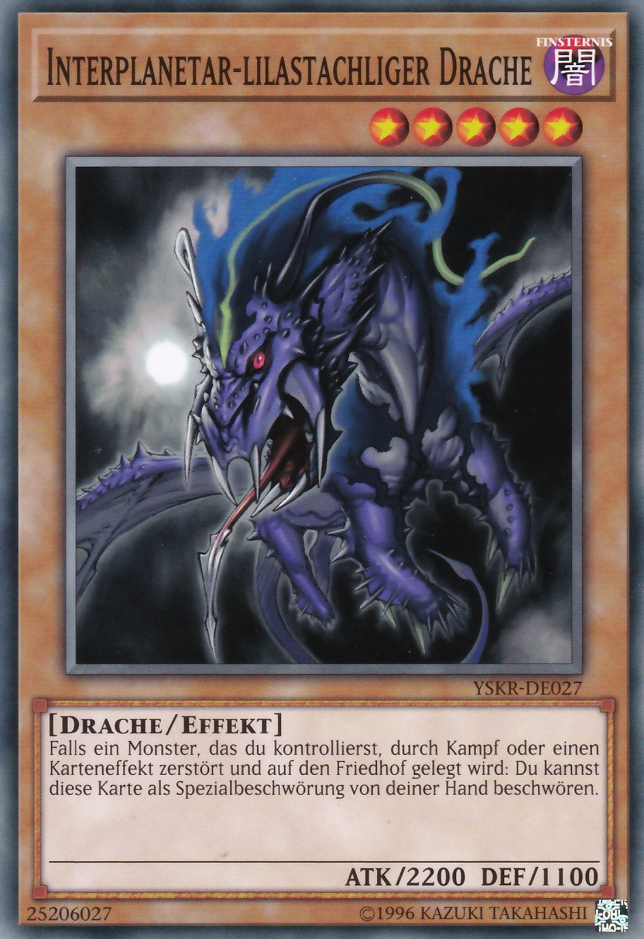 YSKR-DE027 - Interplanetar-lilastachliger Drache - Common - 2. Auflage - Deutsch - Starter Deck: Kaiba Reloaded