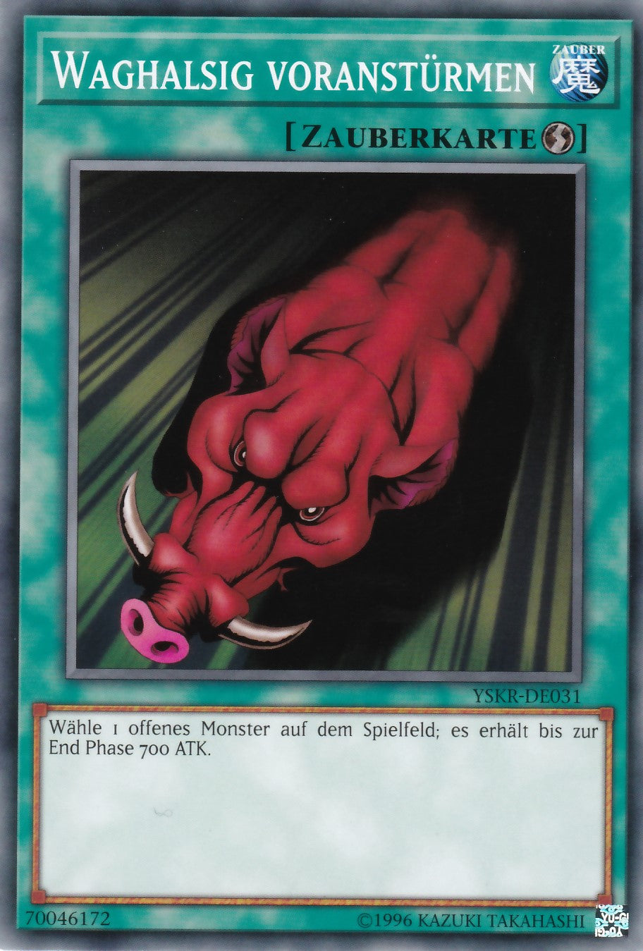 YSKR-DE031 - Waghalsig voranstürmen - Common - 2. Auflage - Deutsch - Starter Deck: Kaiba Reloaded