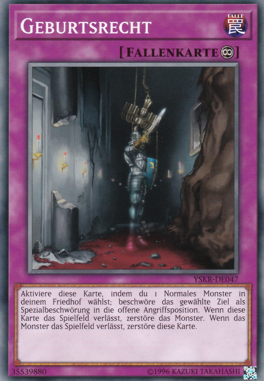 YSKR-DE047 - Geburtsrecht - Common - 2. Auflage - Deutsch - Starter Deck: Kaiba Reloaded