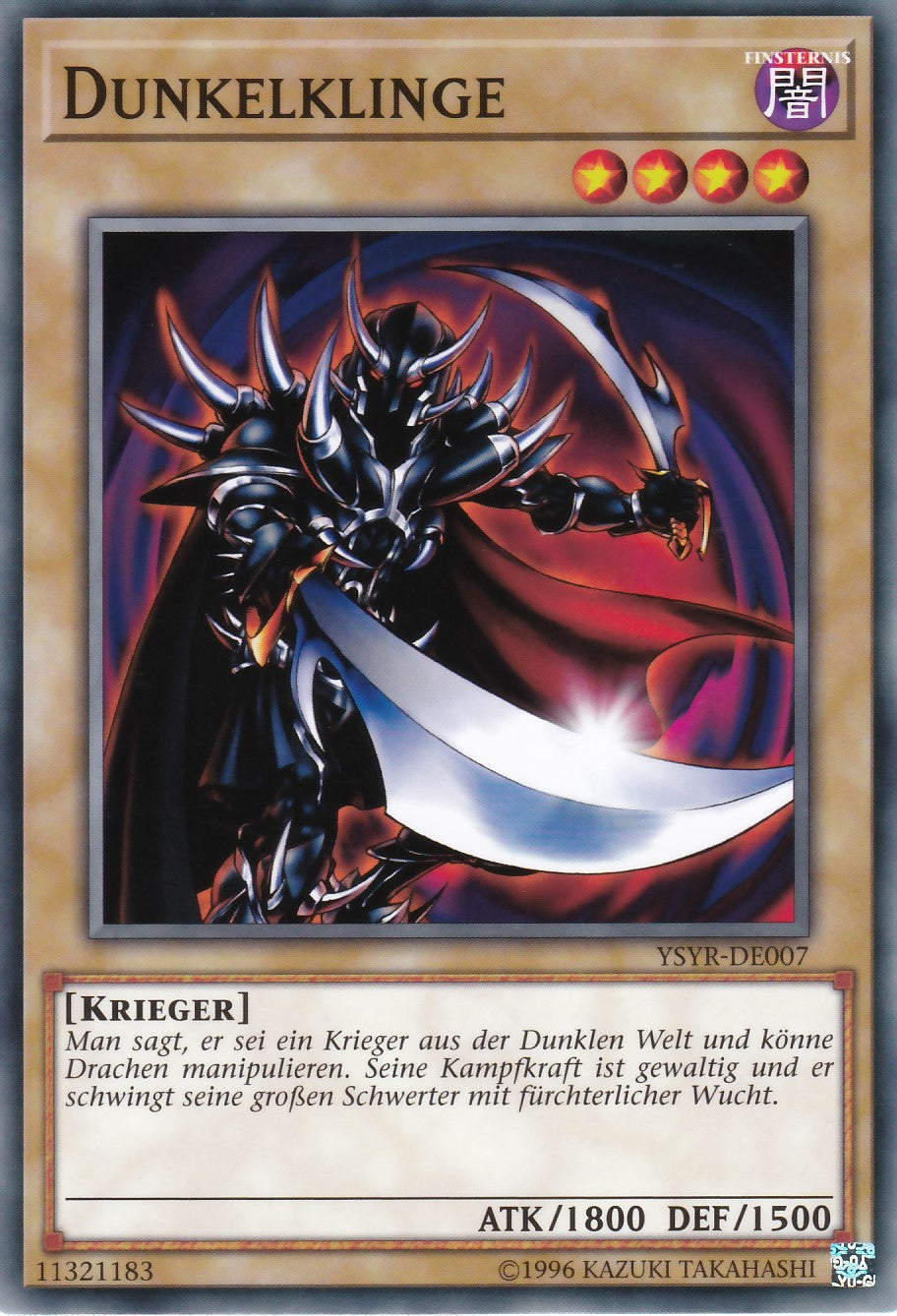YSYR-DE007 - Dunkelklinge - Common - 2. Auflage - Deutsch - Starter Deck: Yugi Reloaded