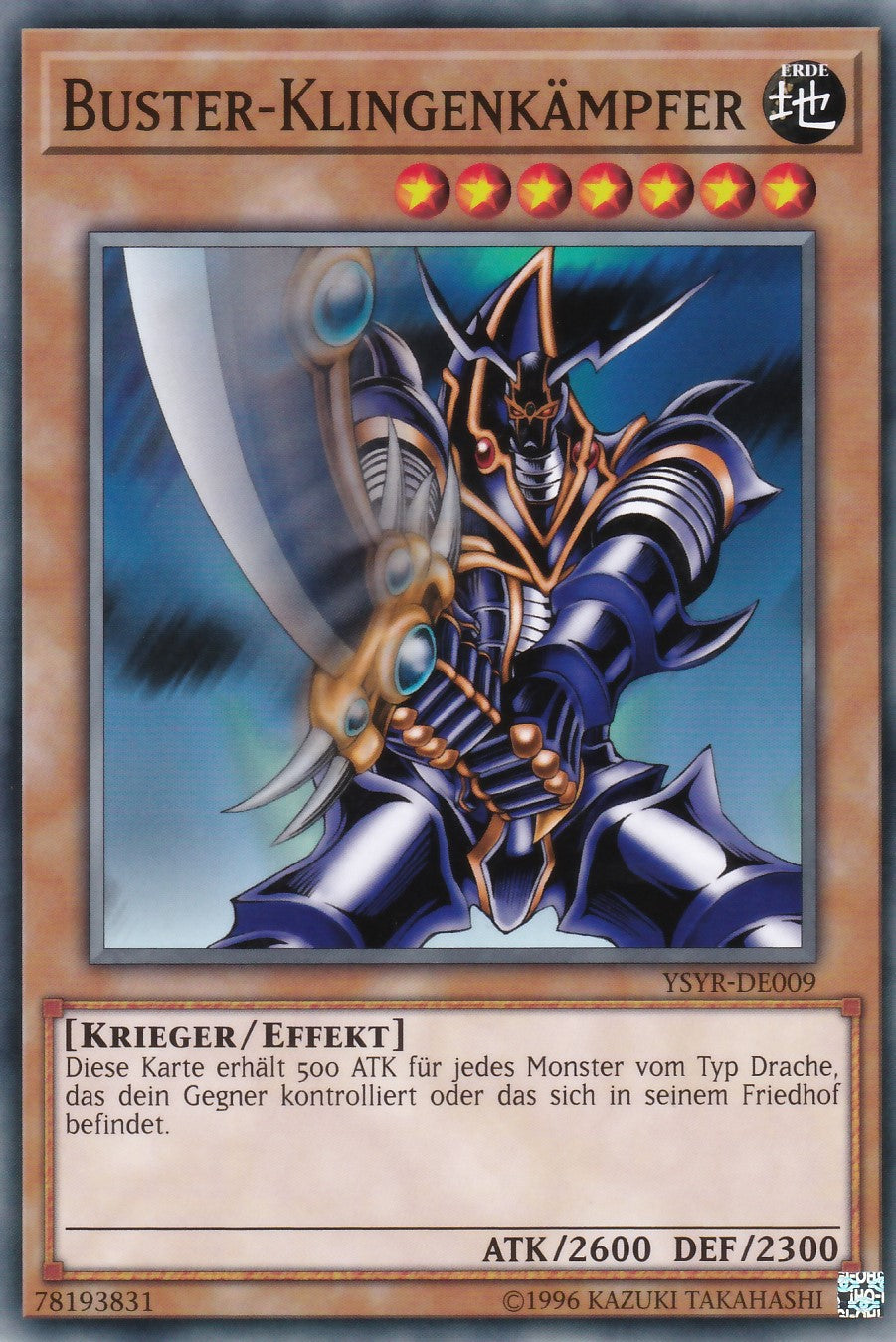 YSYR-DE009 - Buster-Klingenkämpfer - Common - 2. Auflage - Deutsch - Starter Deck: Yugi Reloaded