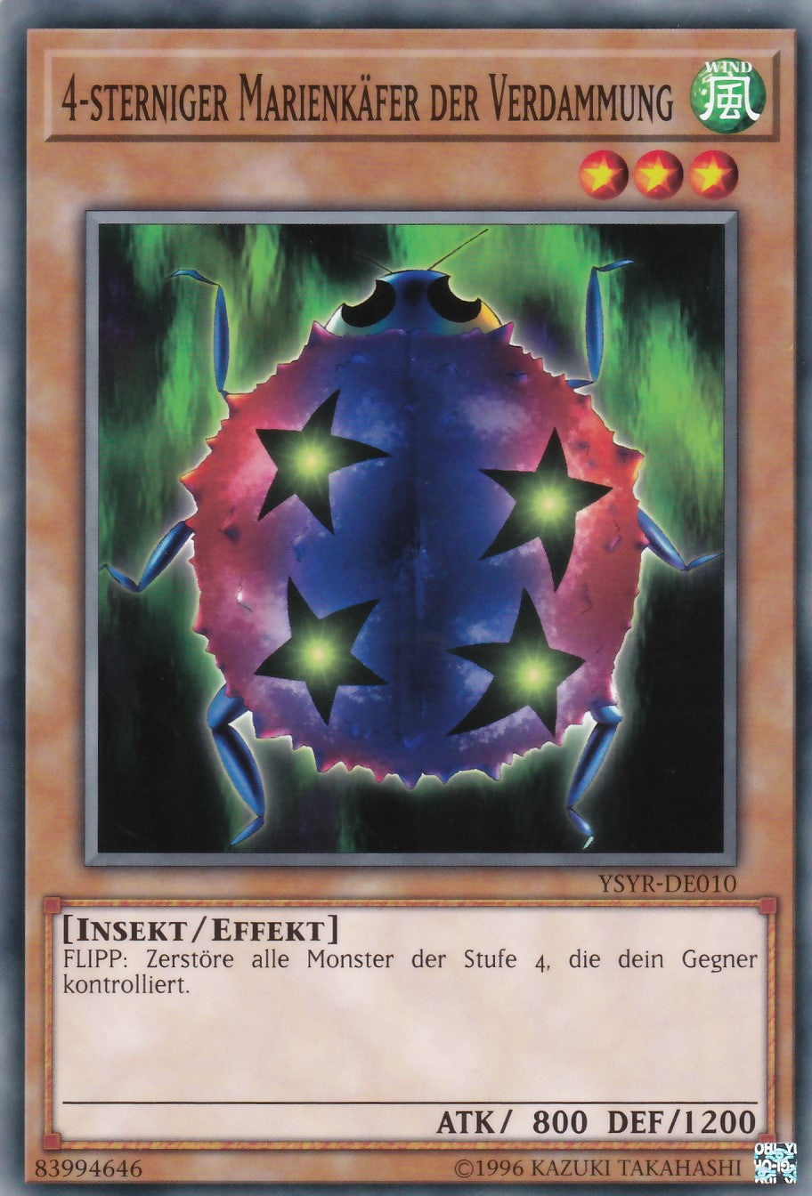 YSYR-DE010 - 4-sterniger Marienkäfer der Verdammung - Common - 2. Auflage - Deutsch - Starter Deck: Yugi Reloaded