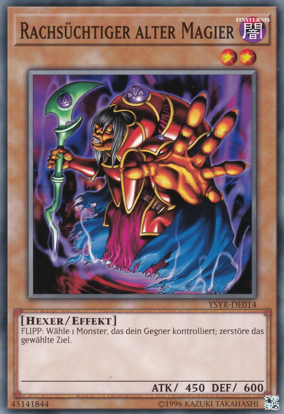 YSYR-DE014 - Rachsüchtiger alter Magier - Common - 2. Auflage - Deutsch - Starter Deck: Yugi Reloaded
