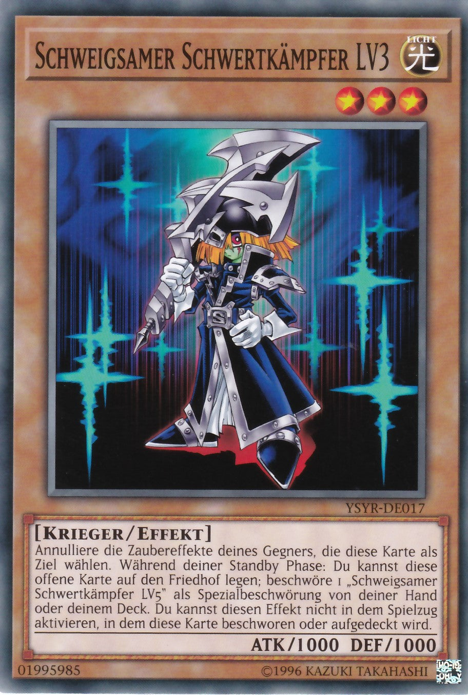 YSYR-DE017 - Schweigsamer Schwertkämpfer LV3 - Common - 2. Auflage - Deutsch - Starter Deck: Yugi Reloaded