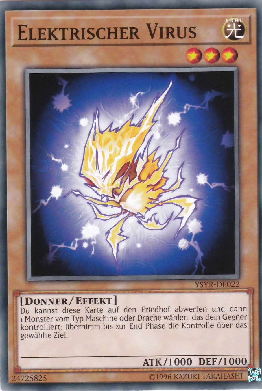 YSYR-DE022 - Elektrischer Virus - Common - 2. Auflage - Deutsch - Starter Deck: Yugi Reloaded