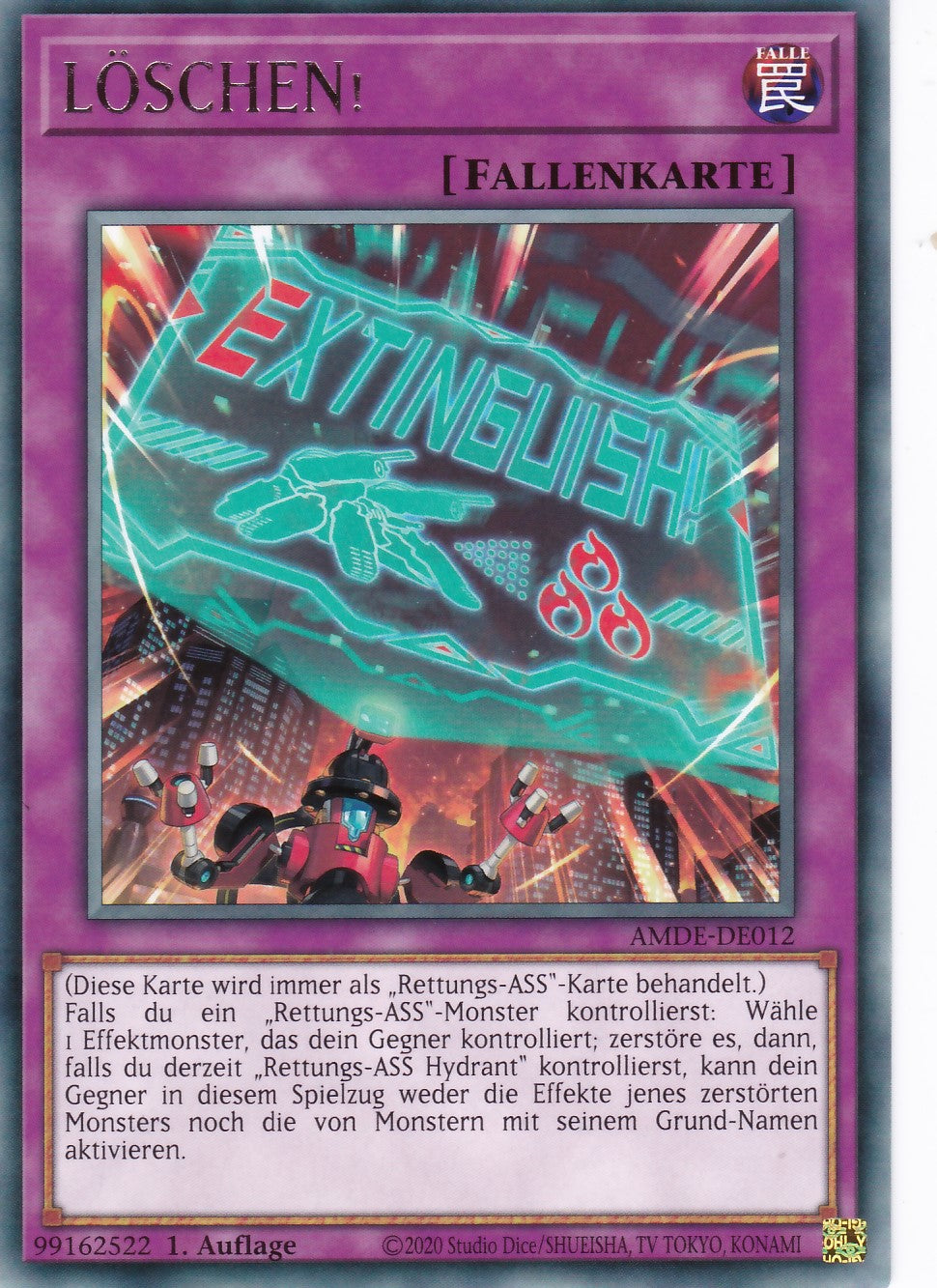 LÖSCHEN! - AMDE-DE012 - Rare - Deutsch - 1. Auflage - Amazing Defenders