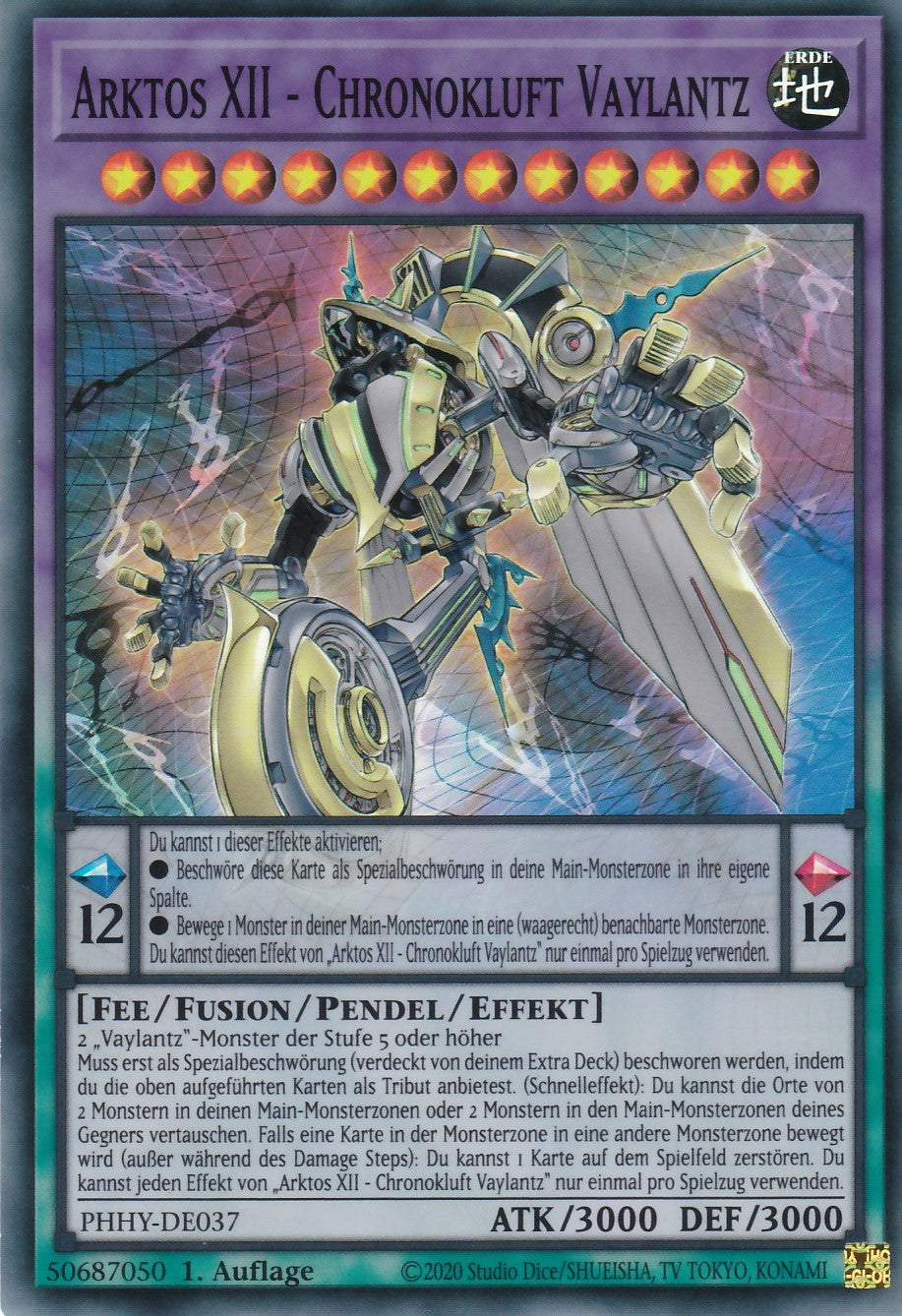 Arktos XII - Chronokluft Vaylantz - PHHY-DE037 - Super Rare - Deutsch - 1. Auflage - Photon Hypernova