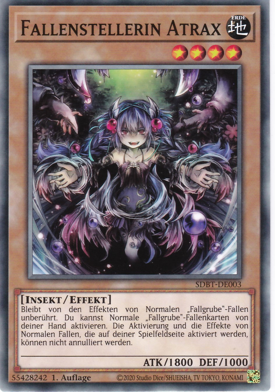 Fallenstellerin Atrax - SDBT-DE003 - Common - Deutsch - 1. Auflage - Structure Deck: Beware of Traptrix