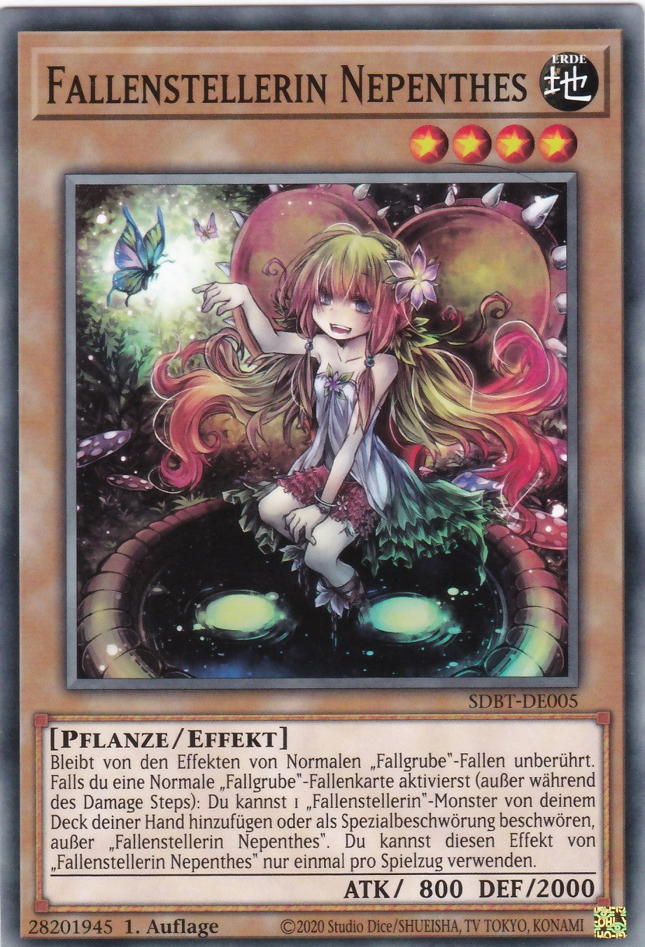 Fallenstellerin Nepenthes - SDBT-DE005 - Common - Deutsch - 1. Auflage - Structure Deck: Beware of Traptrix
