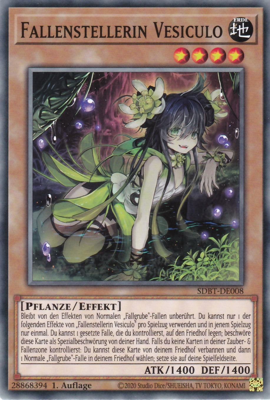 Fallenstellerin Vesiculo - SDBT-DE008 - Common - Deutsch - 1. Auflage - Structure Deck: Beware of Traptrix