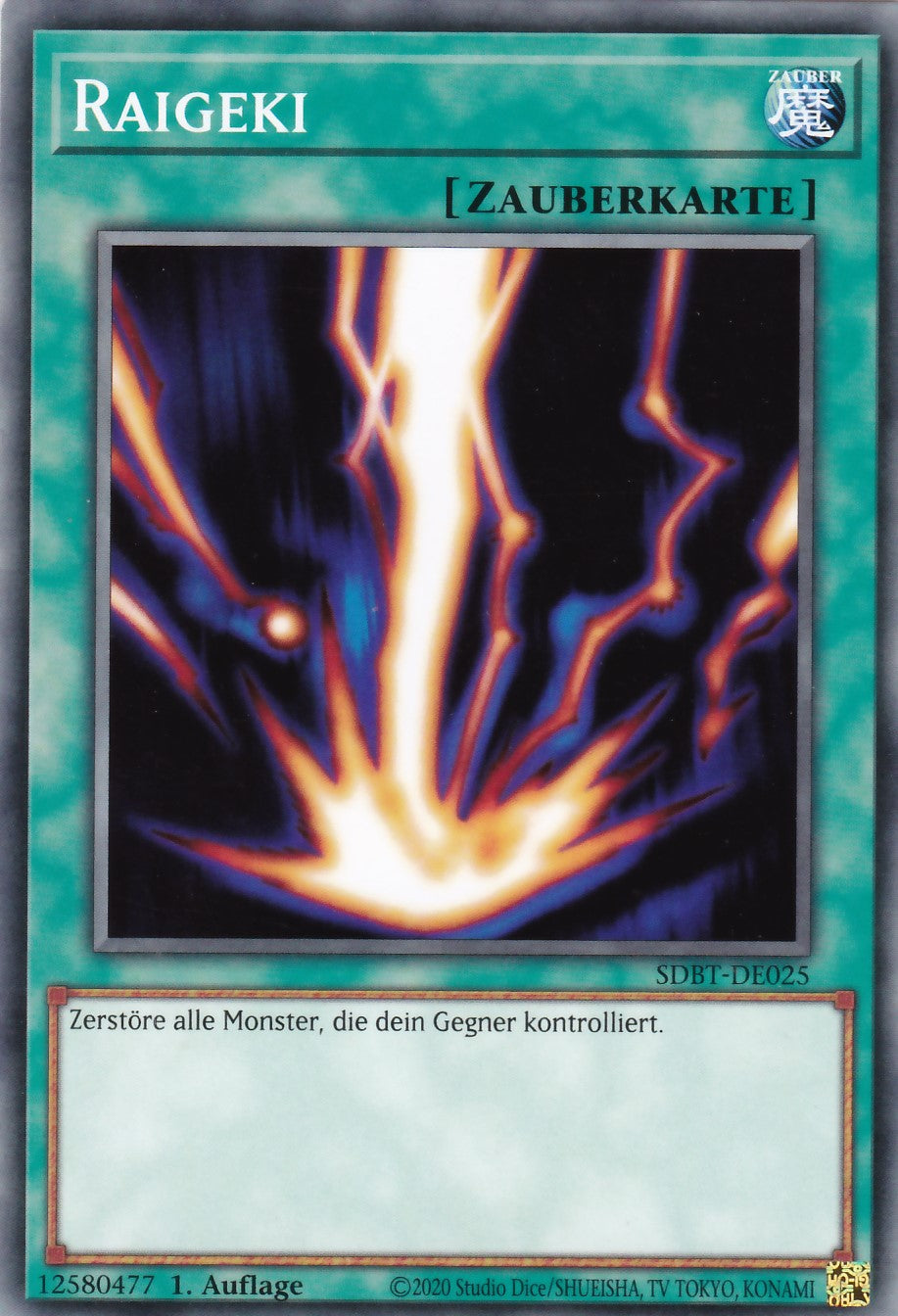 Raigeki - SDBT-DE025 - Common - Deutsch - 1. Auflage - Structure Deck: Beware of Traptrix