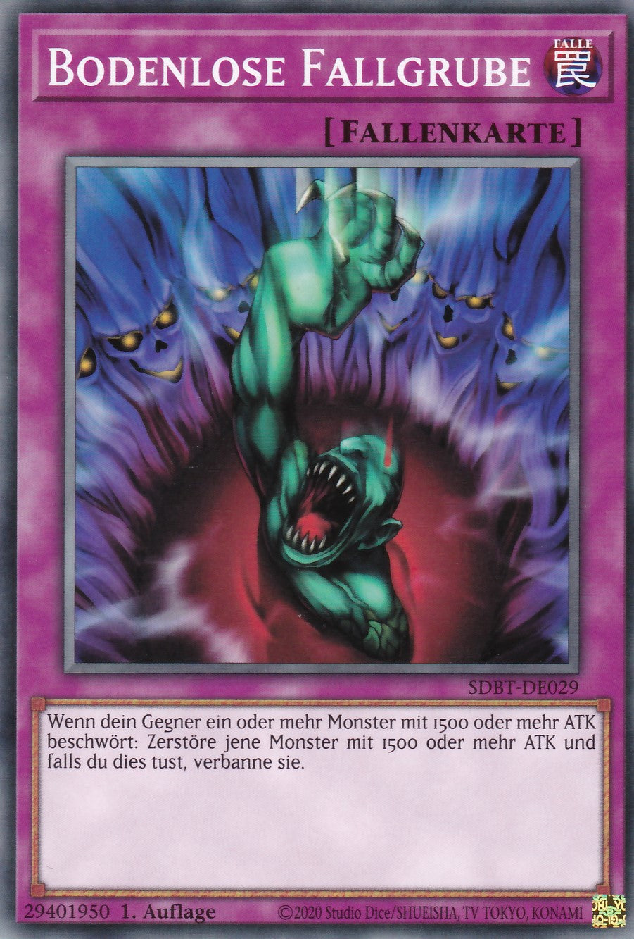 Bodenlose Fallgrube - SDBT-DE029 - Common - Deutsch - 1. Auflage - Structure Deck: Beware of Traptrix