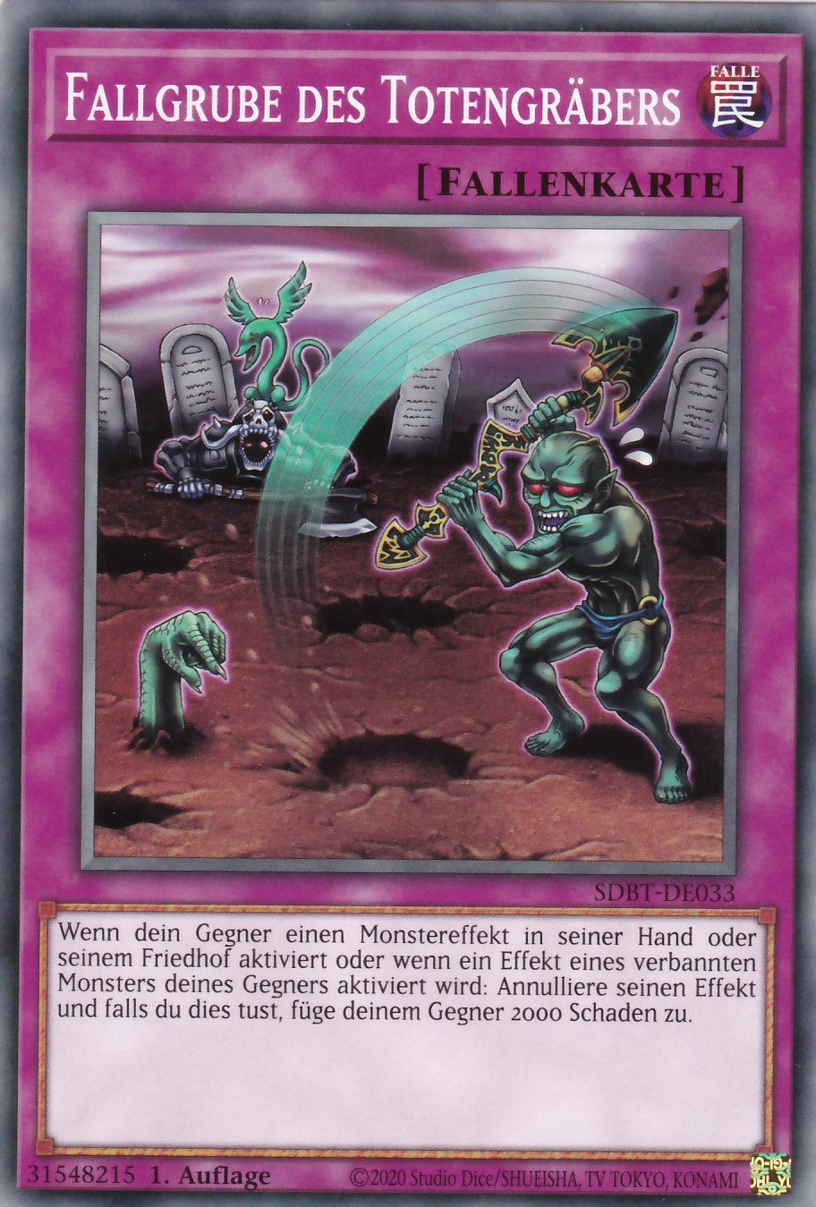 Fallgrube des Totengräbers - SDBT-DE033 - Common - Deutsch - 1. Auflage - Structure Deck: Beware of Traptrix